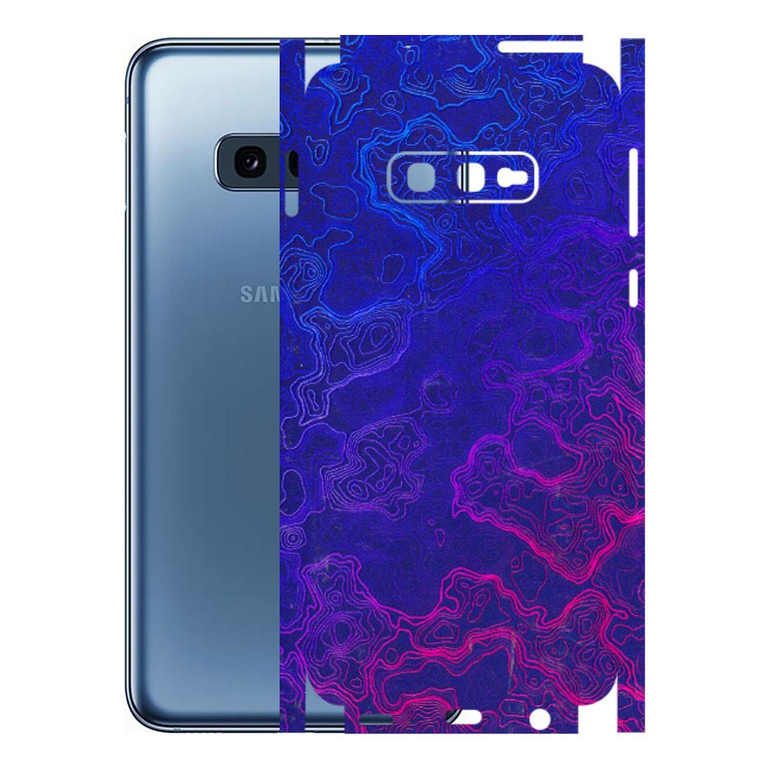 Samsung A/S Series Phone Skins (All Models) - Purple Ripples Swirl - 3D Embossed Finish (L-314) Samsung Galaxy S10E
