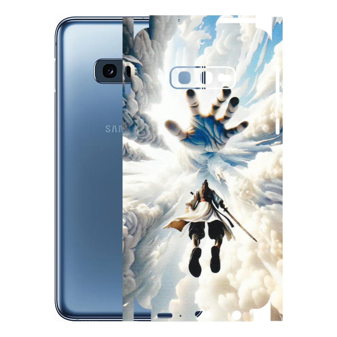 Samsung A/S Series Phone Skins (All Models) - Big Hand With Monkey King - 3D Embossed Finish (L-323) Samsung Galaxy S10E