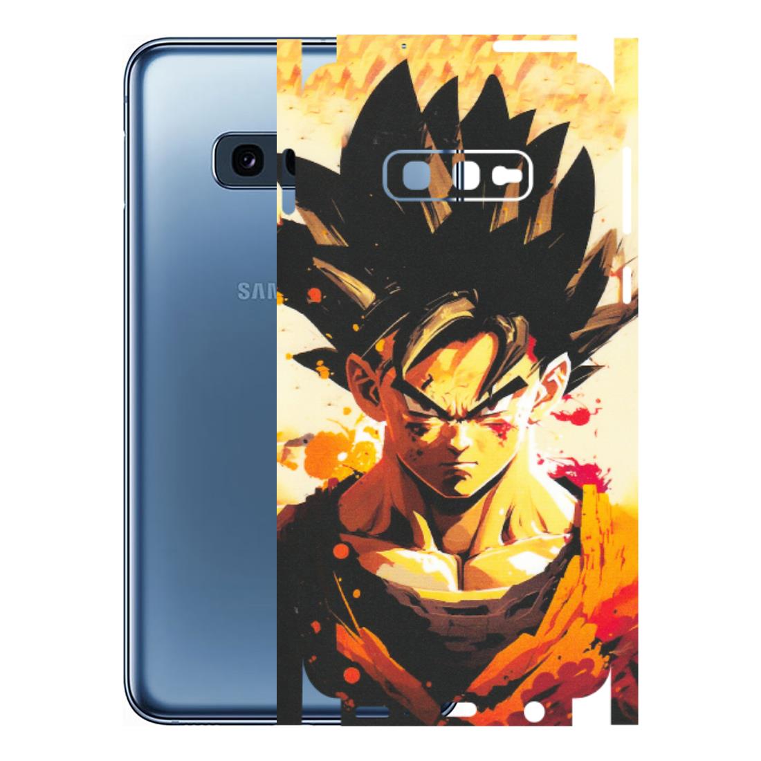 Samsung A/S Series Phone Skins (All Models) - Angry Goku - Matte Finish (M-12) Samsung Galaxy S10E