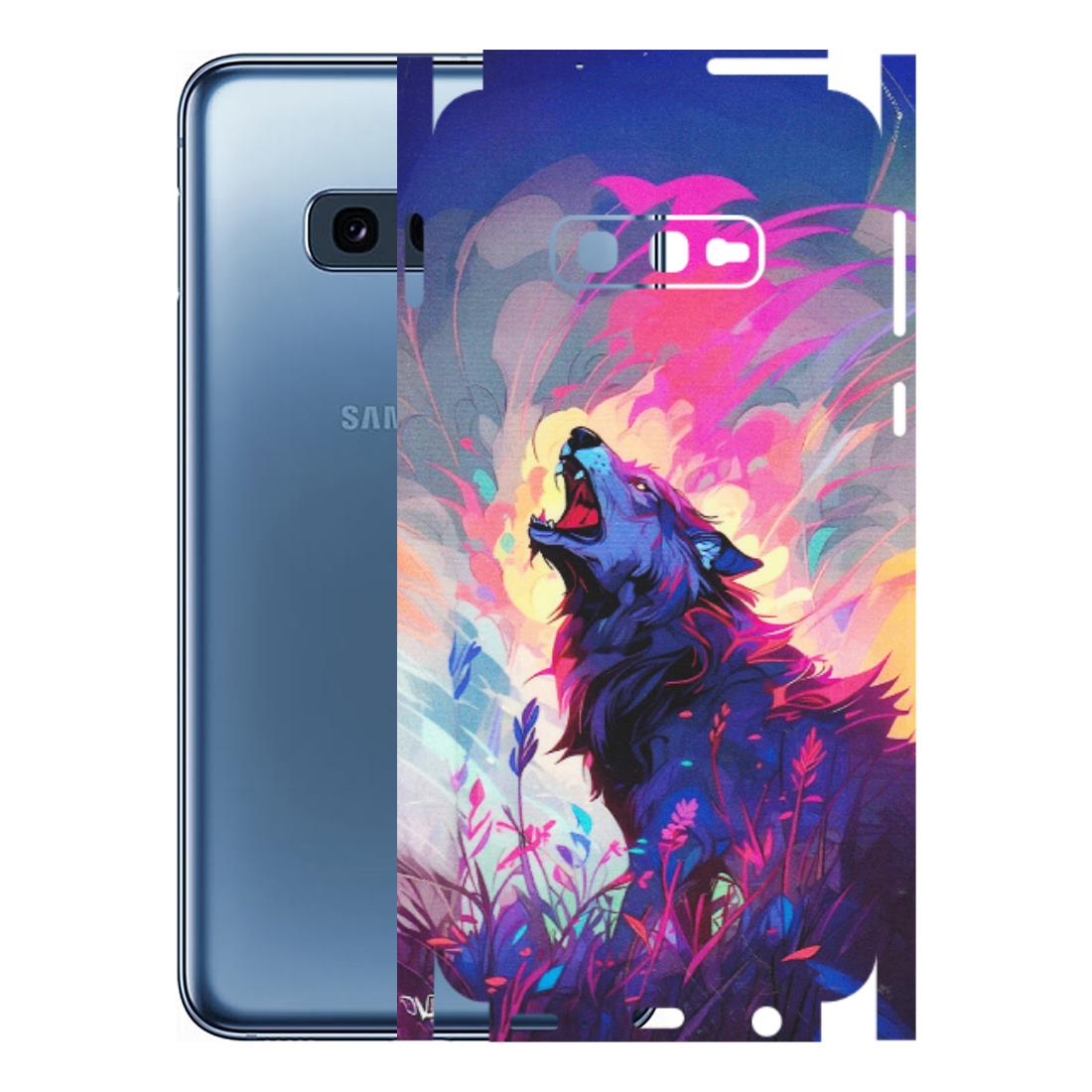 Samsung A/S Series Phone Skins (All Models) - New Wild Wolf Abstract - Matte Finish (M-125) Samsung Galaxy S10E