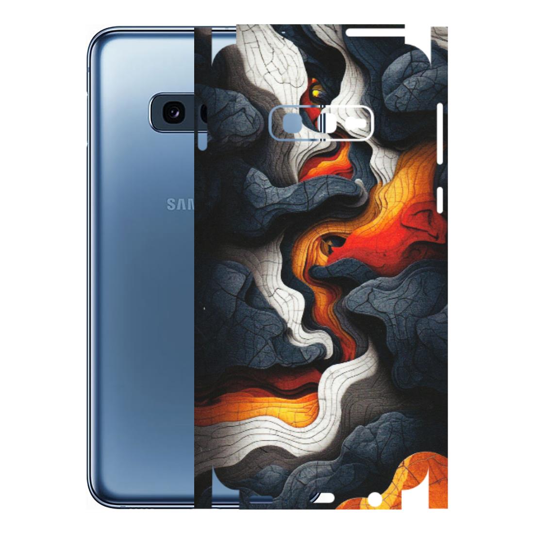 Samsung A/S Series Phone Skins (All Models) - Abstract Volcanic Layers - Matte Finish (M-52) Samsung Galaxy S10E