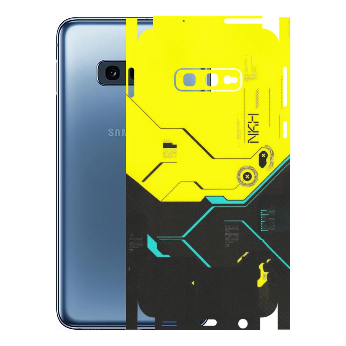 Samsung A/S Series Phone Skins (All Models) - Black Yellow Technica - Matte Finish (M-53) Samsung Galaxy S10E