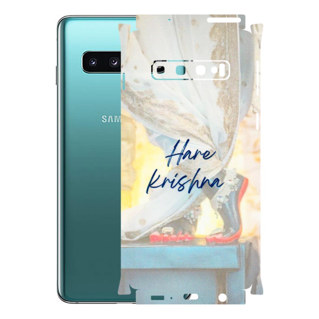 Samsung A/S Series Phone Skins (All Models) - Hare Krishna - 3D Embossed Finish (L-03) Samsung Galaxy S10