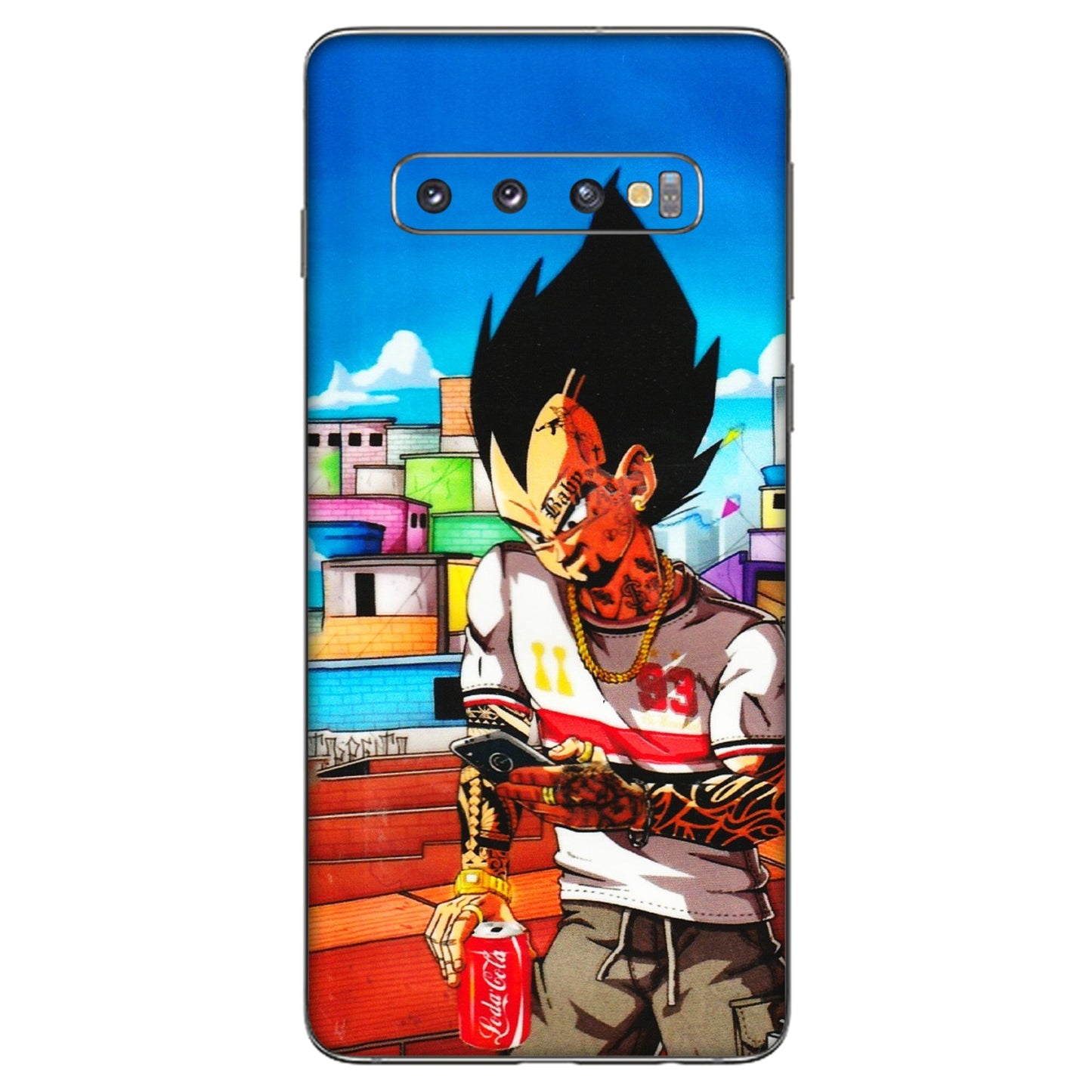 Samsung A/S Series Phone Skins (All Models) - Vegeta - 3D Embossed Finish (L-136) Samsung Galaxy S10
