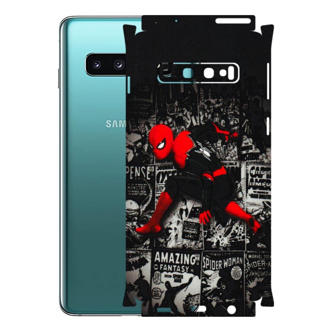 Samsung A/S Series Phone Skins (All Models) - SpiderMan New - 3D Embossed Finish (L-162) Samsung Galaxy S10