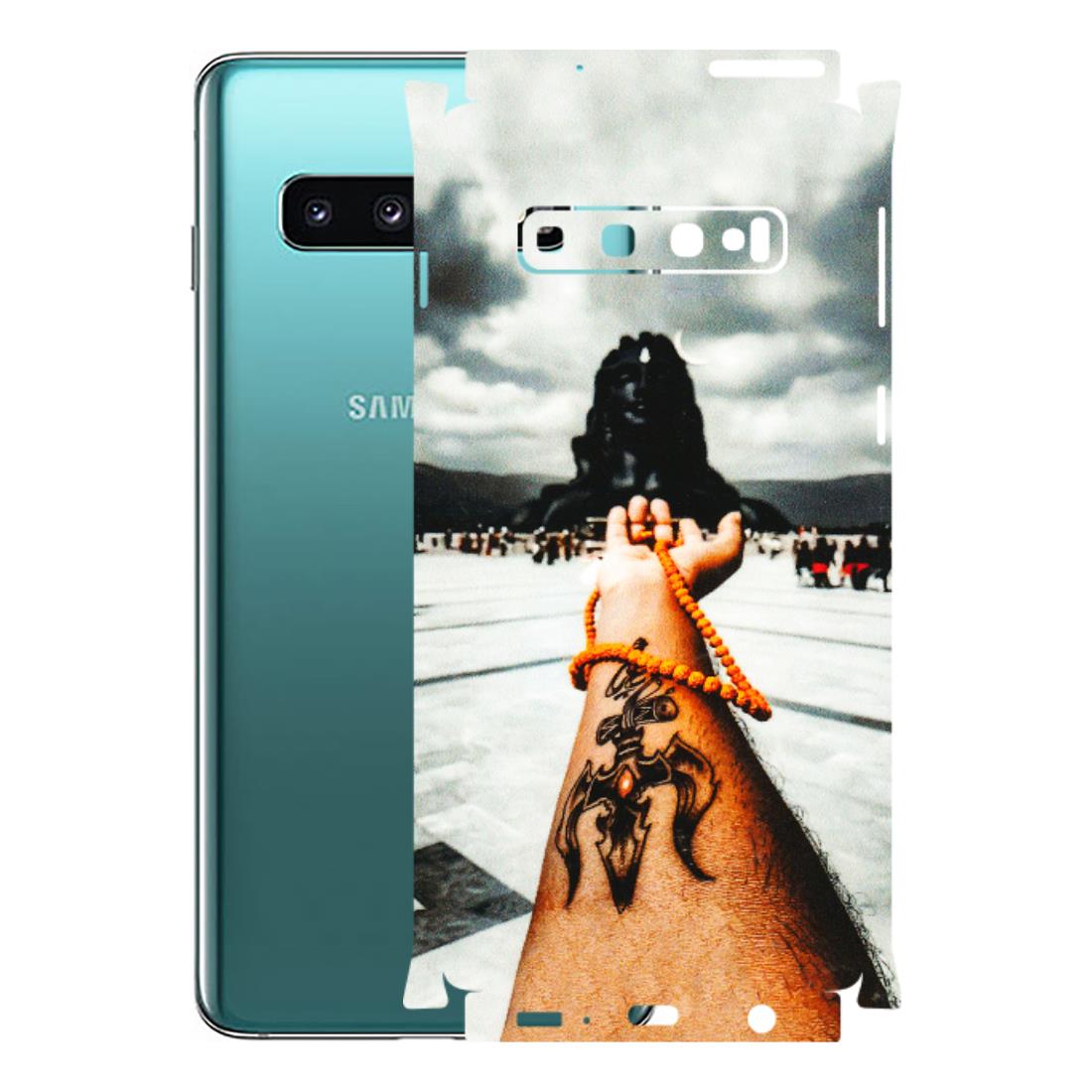 Samsung A/S Series Phone Skins (All Models) - Jai Adiyogi Mahakaal - 3D Embossed Finish (L-164) Samsung Galaxy S10