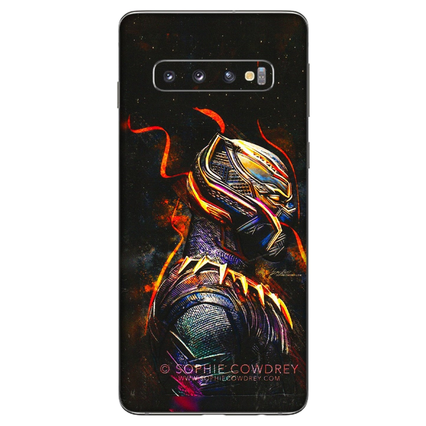 Samsung A/S Series Phone Skins (All Models) - Black Panther - 3D Embossed Finish (L-190) Samsung Galaxy S10