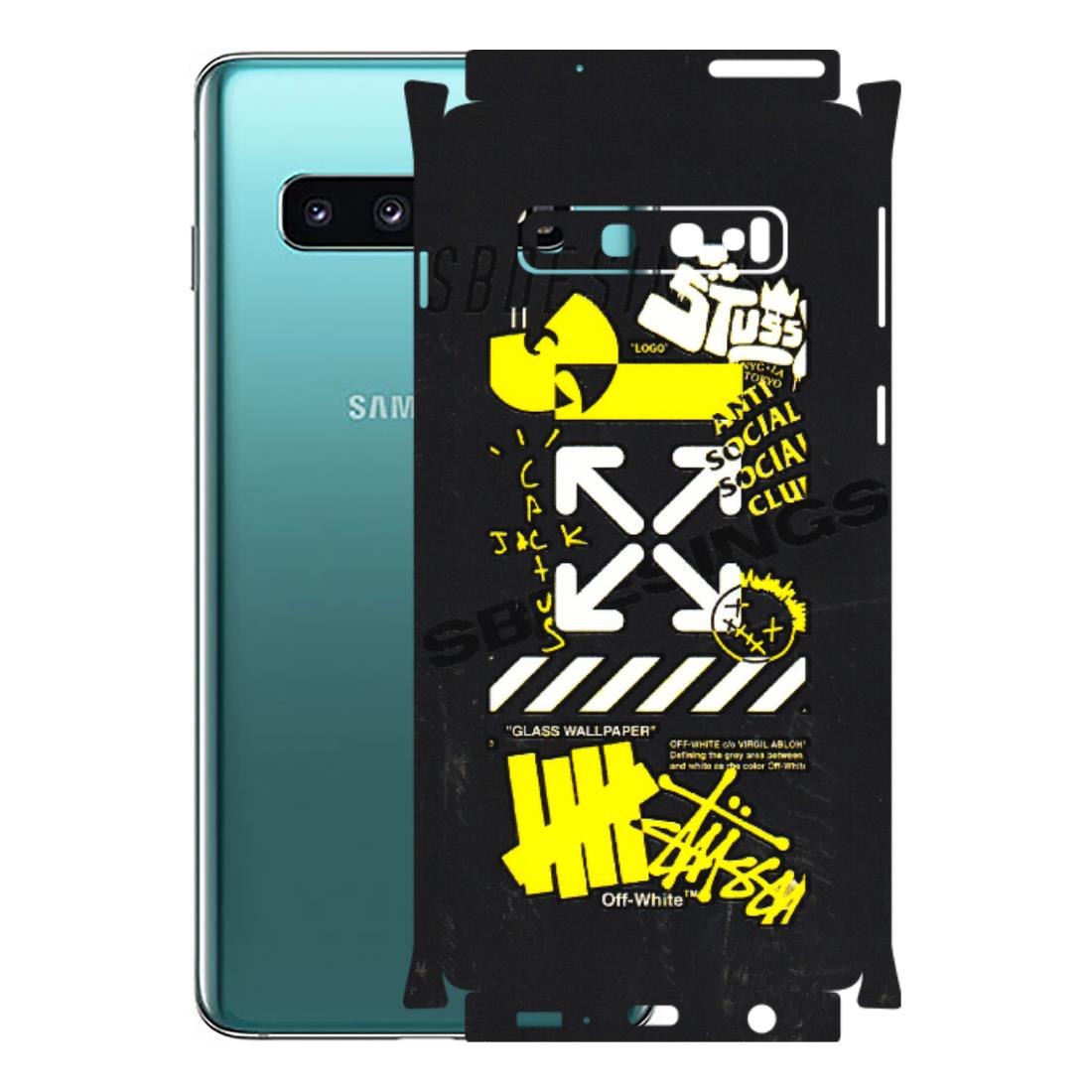 Samsung A/S Series Phone Skins (All Models) - Anti Social Graffiti - 3D Embossed Finish (L-198) Samsung Galaxy S10