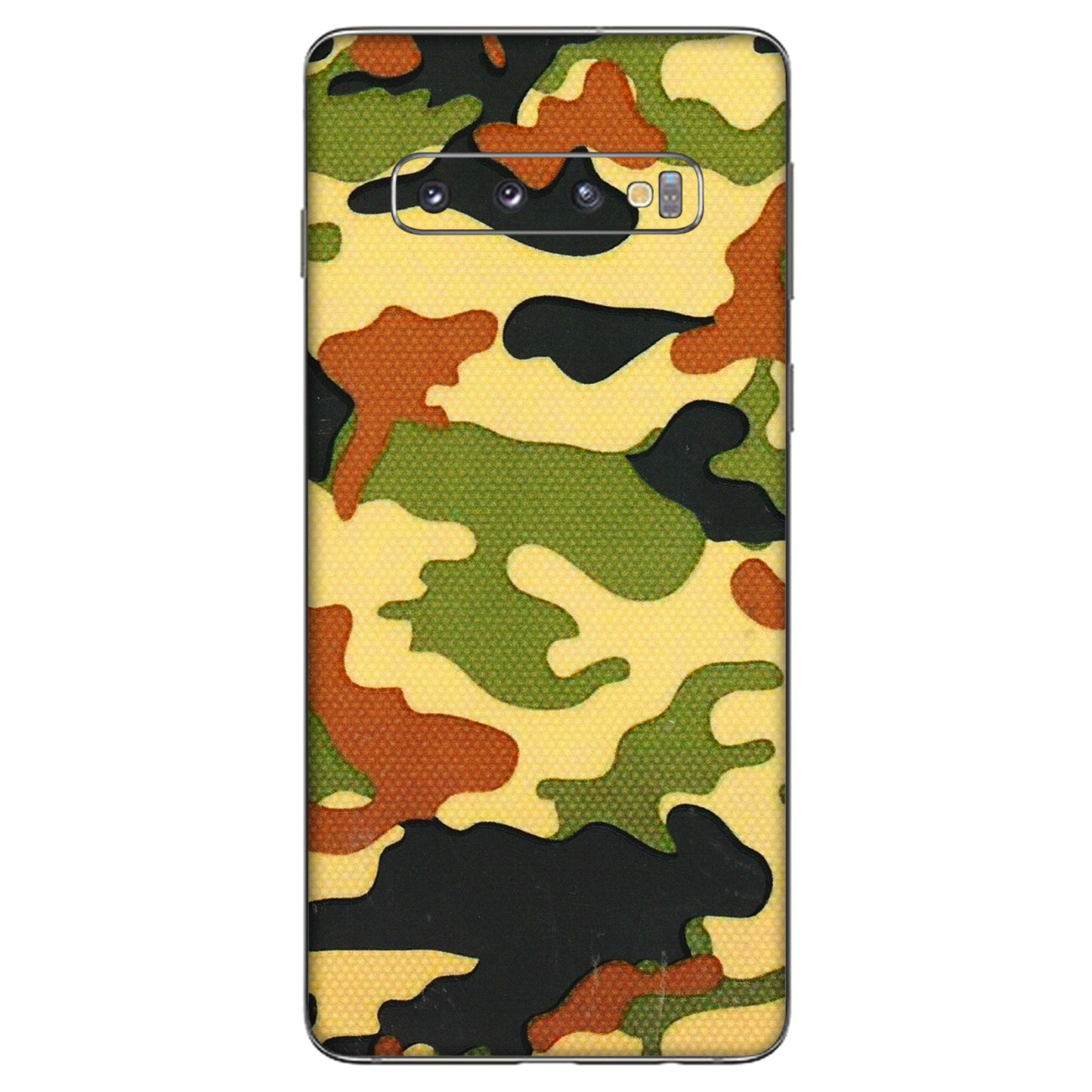 Samsung A/S Series Phone Skins (All Models) - Indian Military - 3D Embossed Finish (L-234) Samsung Galaxy S10