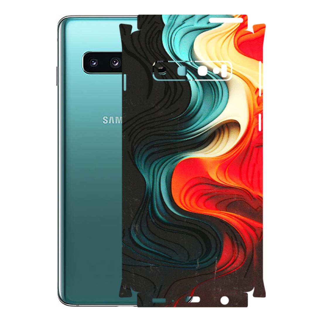 Samsung A/S Series Phone Skins (All Models) - The Silky Swirl - 3D Embossed Finish (L-240) Samsung Galaxy S10