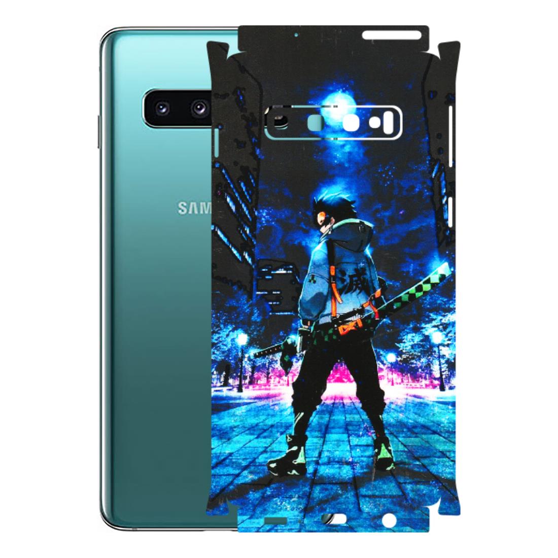 Samsung A/S Series Phone Skins (All Models) - Demon Slayer Sword - 3D Embossed Finish (L-247) Samsung Galaxy S10