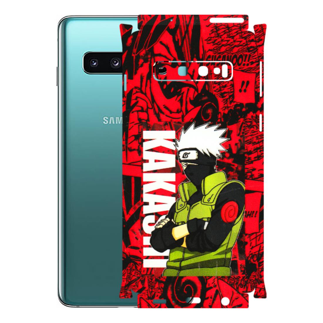 Samsung A/S Series Phone Skins (All Models) - Kakashi Red Anime - 3D Embossed Finish (L-251) Samsung Galaxy S10