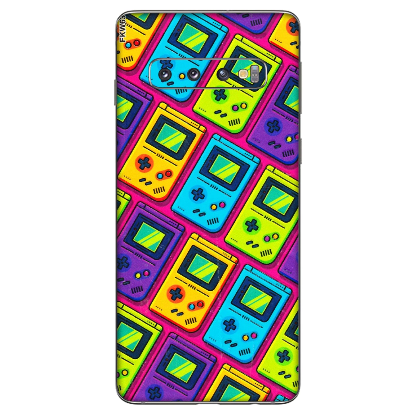 Samsung A/S Series Phone Skins (All Models) - Gameboy Colourful - 3D Embossed Finish (L-266) Samsung Galaxy S10