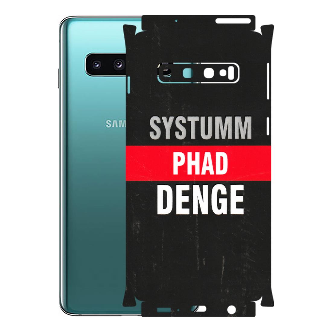 Samsung A/S Series Phone Skins (All Models) - Systumm Phad Denge - 3D Embossed Finish (L-278) Samsung Galaxy S10