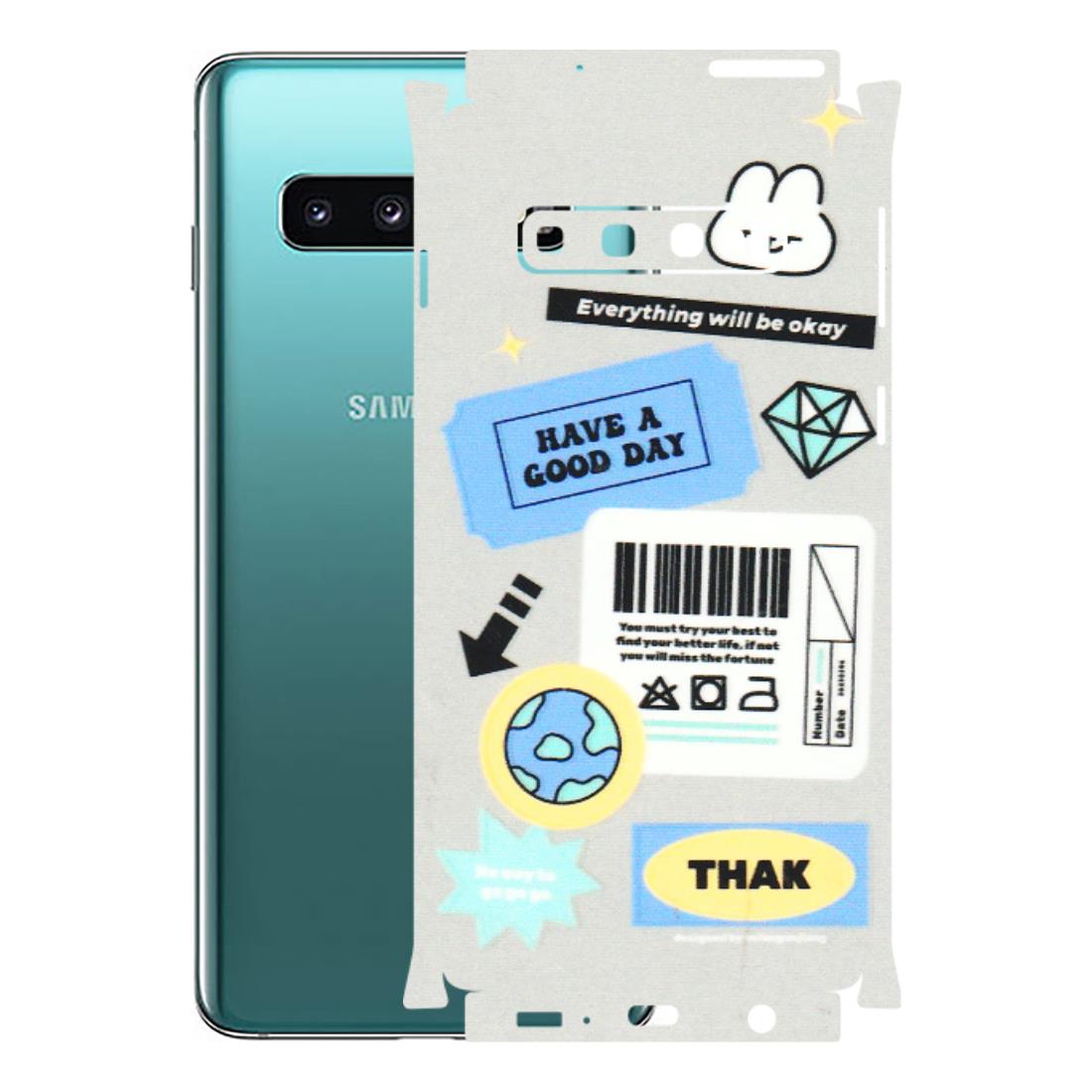 Samsung A/S Series Phone Skins (All Models) - Will Be Okay Design - 3D Embossed Finish (L-316) Samsung Galaxy S10
