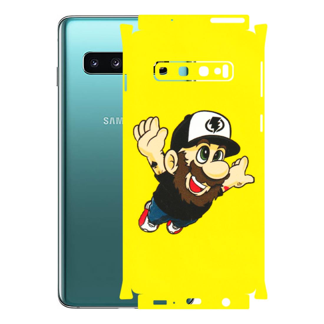 Samsung A/S Series Phone Skins (All Models) - Flying Beardo - 3D Embossed Finish (L-60) Samsung Galaxy S10