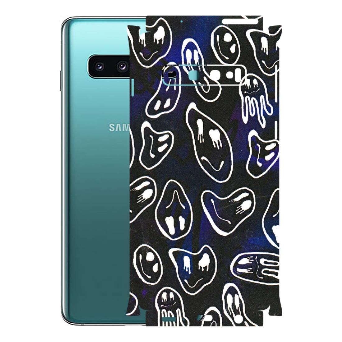 Samsung A/S Series Phone Skins (All Models) - Distorted Smileys - 3D Embossed Finish (L-92) Samsung Galaxy S10
