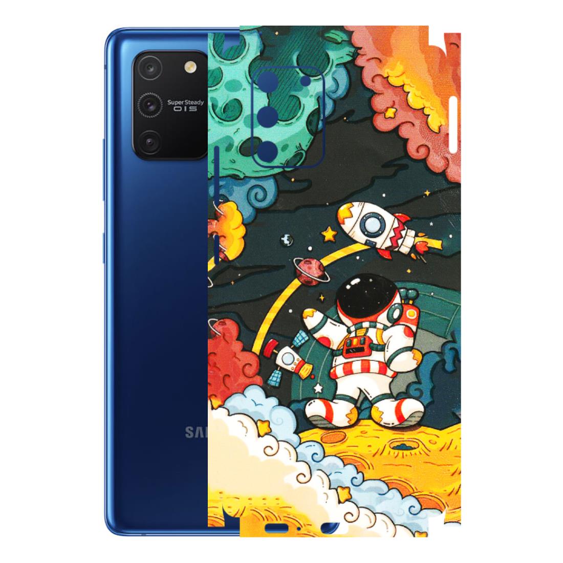 Samsung A/S Series Phone Skins (All Models) - Astronauts & Spaceship - 3D Embossed Finish (L-145) Samsung Galaxy S10 Lite