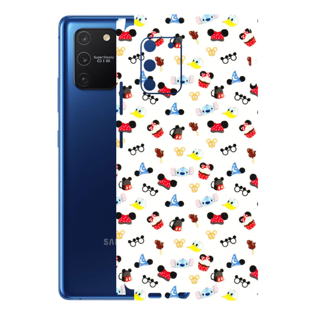Samsung A/S Series Phone Skins (All Models) - Minnie Mouse & Donald Doodles s - 3D Embossed Finish (L-194) Samsung Galaxy S10 Lite