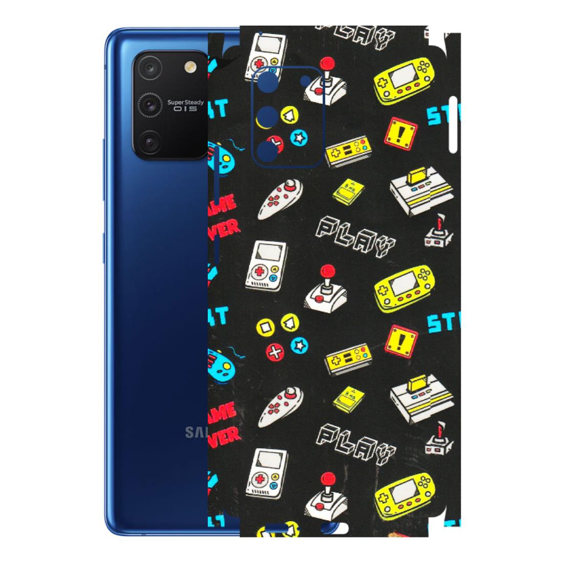 Samsung A/S Series Phone Skins (All Models) - Gaming Doodles - 3D Embossed Finish (L-224) Samsung Galaxy S10 Lite
