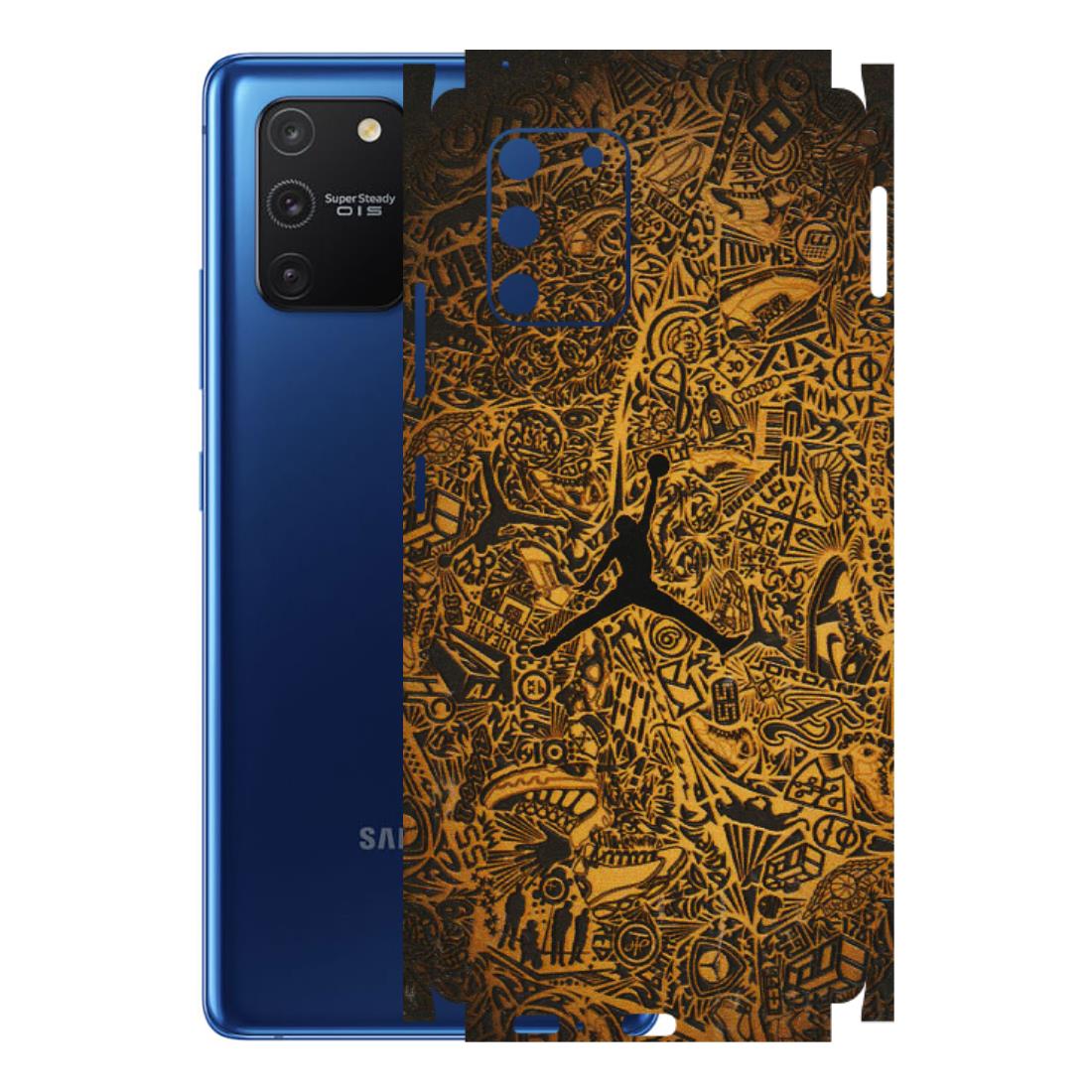 Samsung A/S Series Phone Skins (All Models) - Premium Gold Basketball Player - 3D Embossed Finish (L-236) Samsung Galaxy S10 Lite