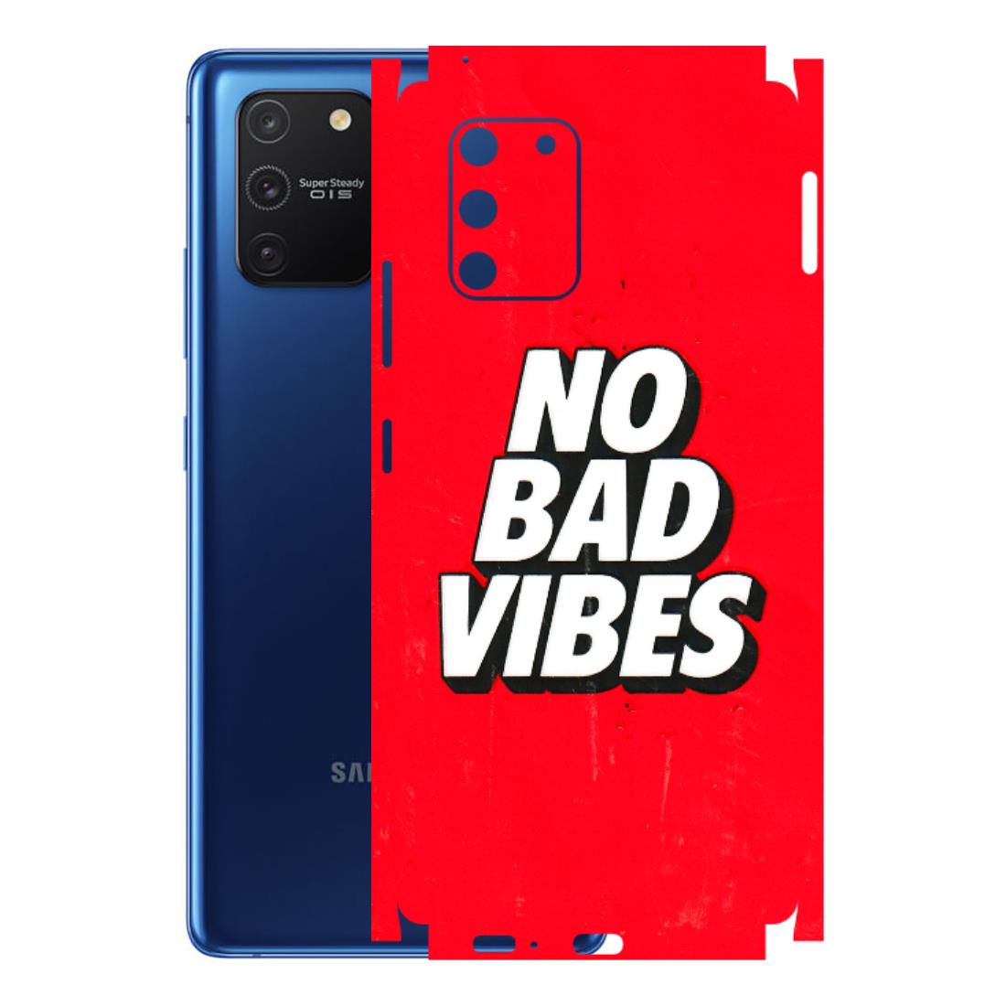 Samsung A/S Series Phone Skins (All Models) - No Bad Vibes - 3D Embossed Finish (L-280) Samsung Galaxy S10 Lite