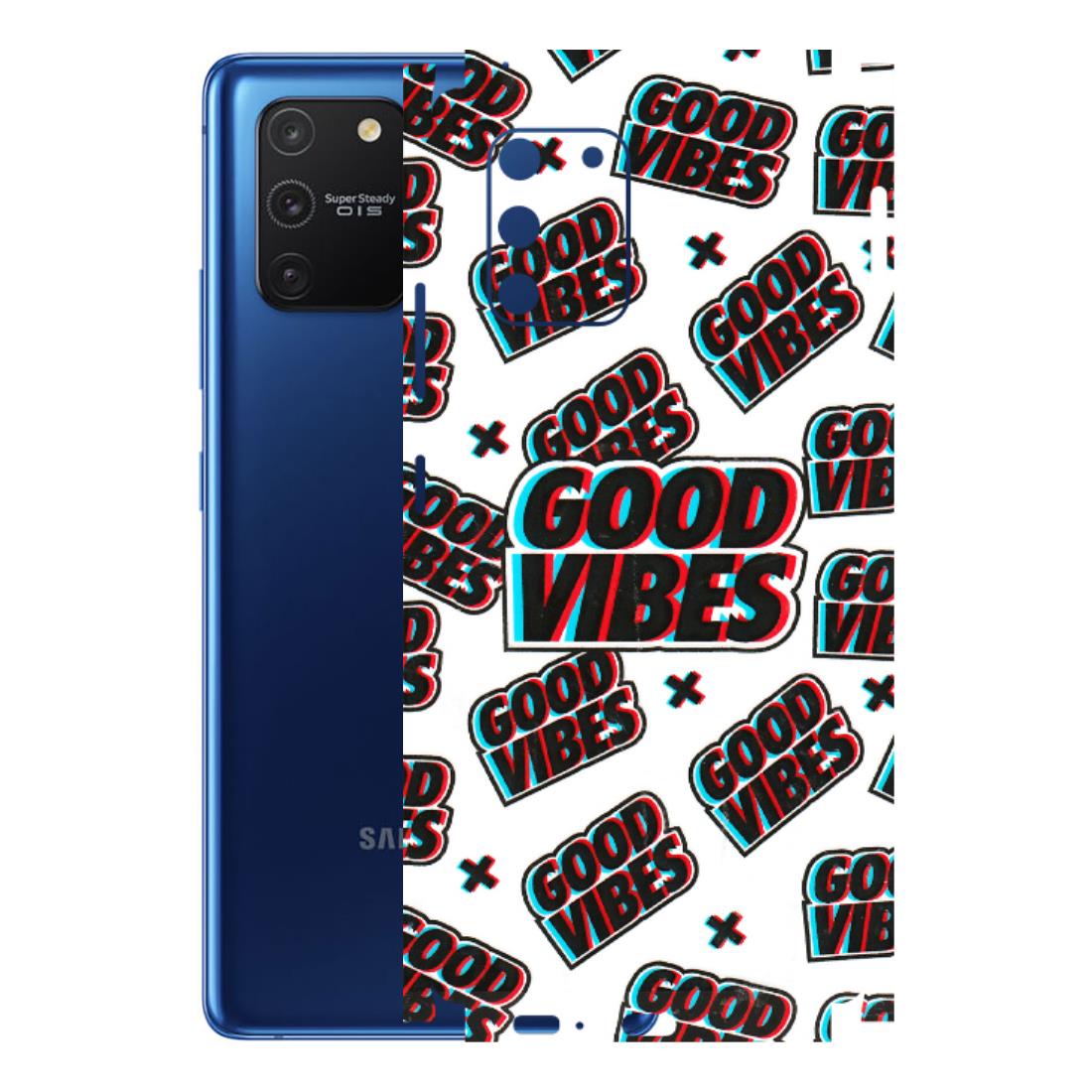 Samsung A/S Series Phone Skins (All Models) - Good Vibes - 3D Embossed Finish (L-282) Samsung Galaxy S10 Lite