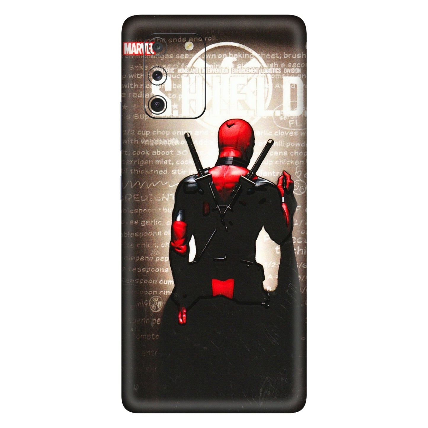 Samsung A/S Series Phone Skins (All Models) - Deadpool - 3D Embossed Finish (L-56) Samsung Galaxy S10 Lite