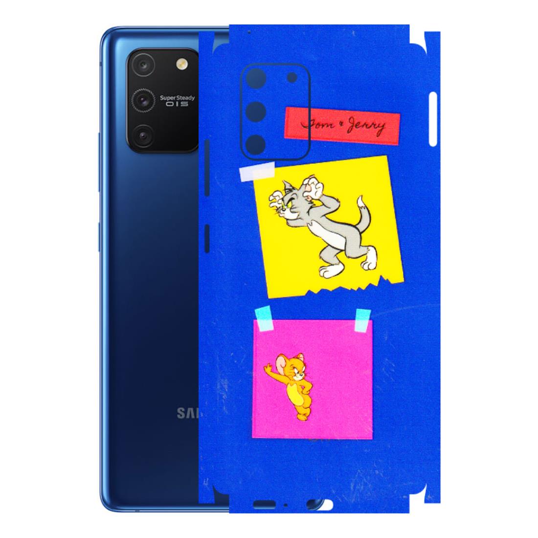 Samsung A/S Series Phone Skins (All Models) - Tom N Jerry Sticky Notes - 3D Embossed Finish (L-88) Samsung Galaxy S10 Lite