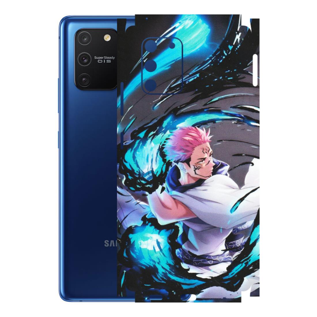 Samsung A/S Series Phone Skins (All Models) - New Jujutsu Kaisen Grey Blue Anime - Matte Finish (M-127) Samsung Galaxy S10 Lite
