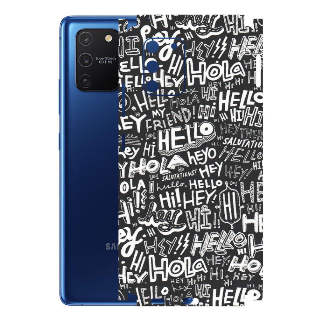 Samsung A/S Series Phone Skins (All Models) - Hi Hello Doodles - Matte Finish (M-25) Samsung Galaxy S10 Lite