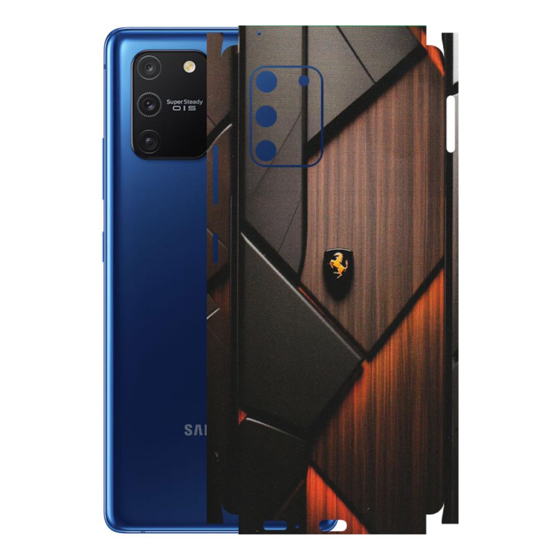 Samsung A/S Series Phone Skins (All Models) - Lambo Beauty Wood Pattern Sober - Matte Finish (M-51) Samsung Galaxy S10 Lite