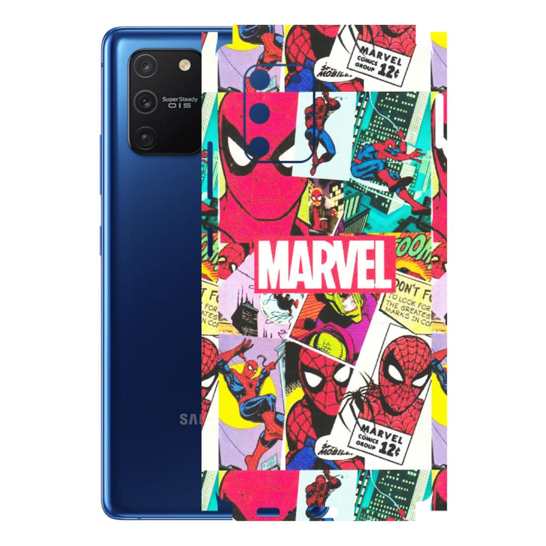 Samsung A/S Series Phone Skins (All Models) - Marvel Comic Spiderman Grafitti - Matte Finish (M-72) Samsung Galaxy S10 Lite