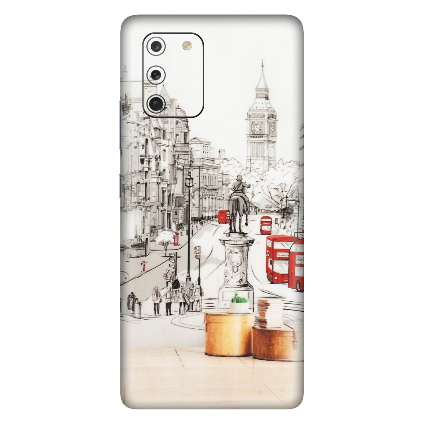 Samsung A/S Series Phone Skins (All Models) - London Street - Transparent Finish (T-02) Samsung Galaxy S10 Lite