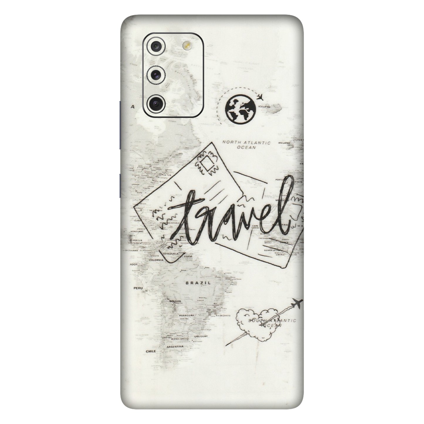 Samsung A/S Series Phone Skins (All Models) - Travel Ticket - Transparent Finish (T-06) Samsung Galaxy S10 Lite
