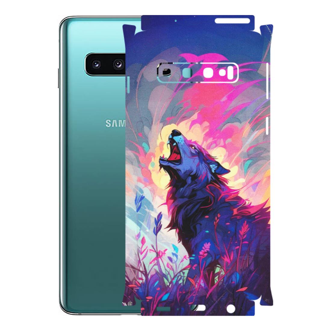 Samsung A/S Series Phone Skins (All Models) - New Wild Wolf Abstract - Matte Finish (M-125) Samsung Galaxy S10