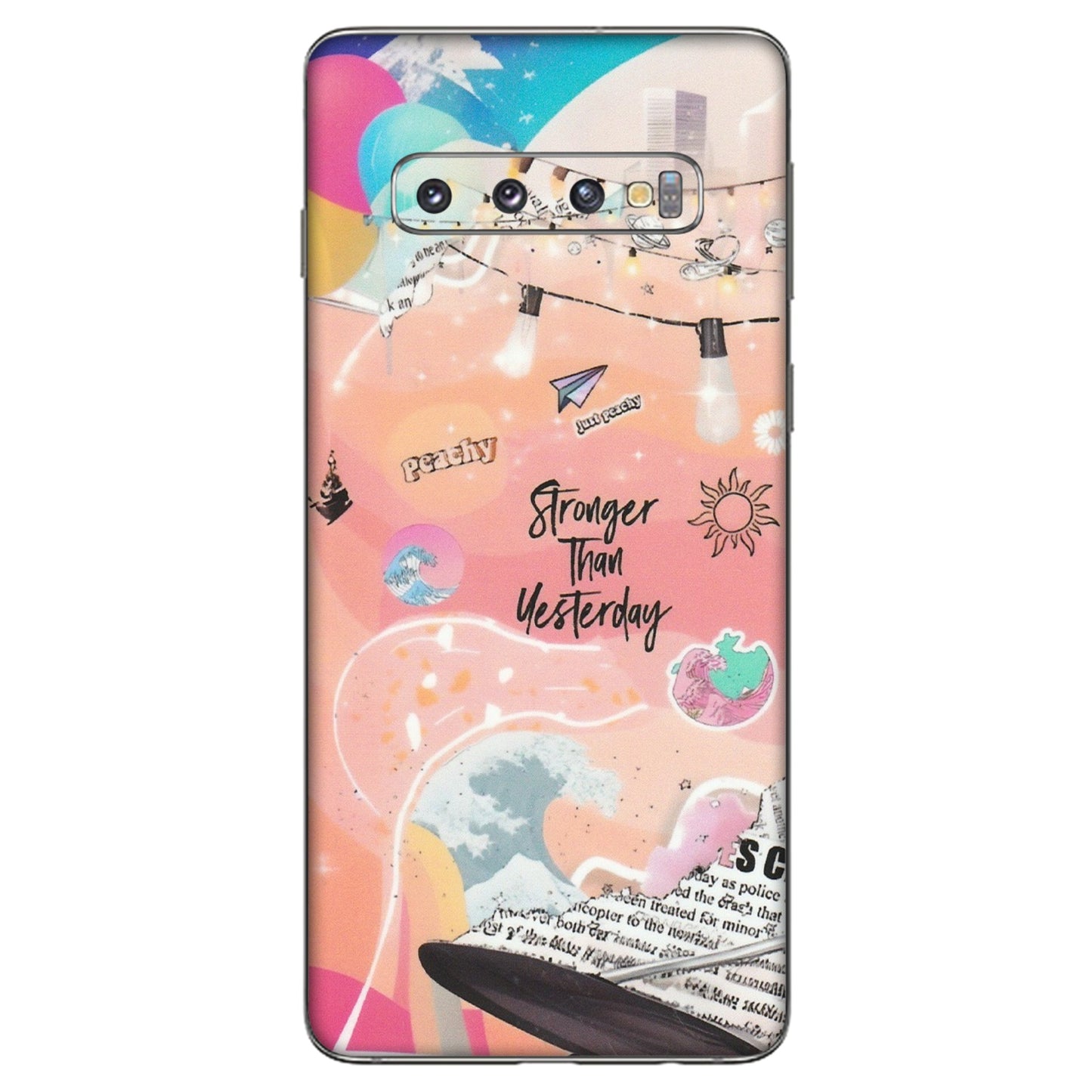 Samsung A/S Series Phone Skins (All Models) - Stronger Then Yesterday - Matte Finish (M-128) Samsung Galaxy S10
