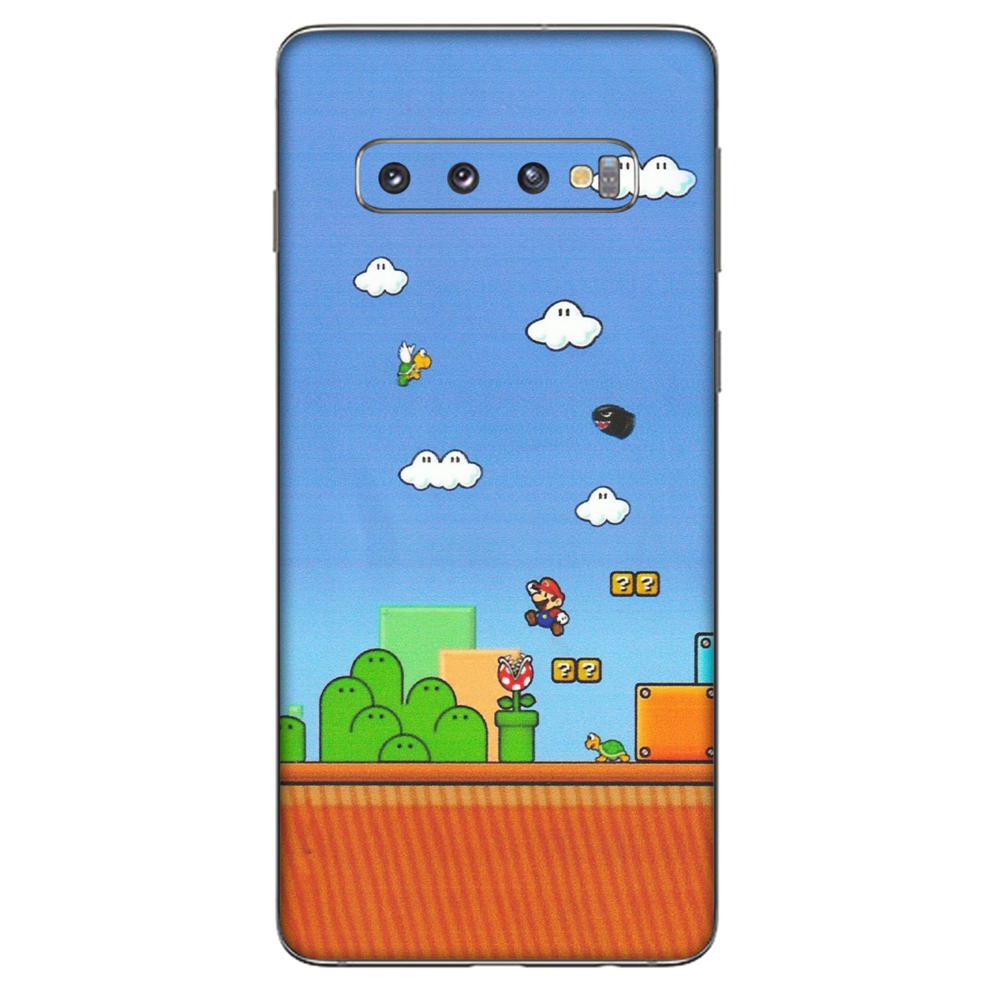 Samsung A/S Series Phone Skins (All Models) - Mario Game Scene - Matte Finish (M-24) Samsung Galaxy S10