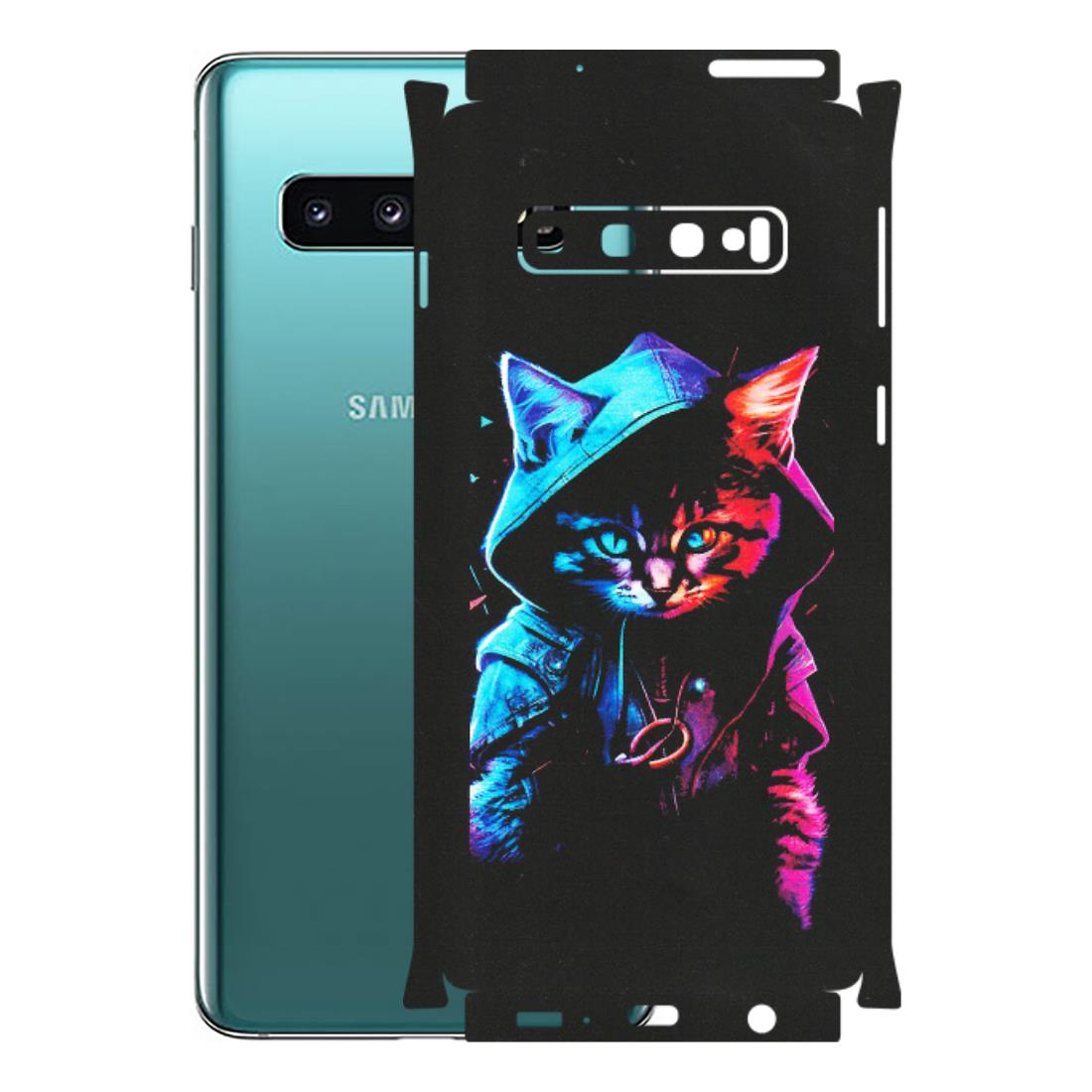 Samsung A/S Series Phone Skins (All Models) - Cyberpunk Cat - Matte Finish (M-45) Samsung Galaxy S10