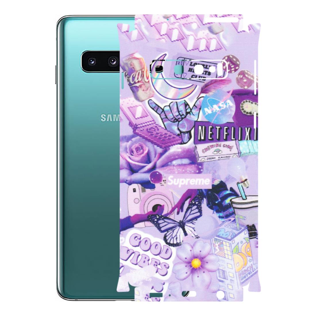 Samsung A/S Series Phone Skins (All Models) - Supreme Purple Magic - Matte Finish (M-88) Samsung Galaxy S10