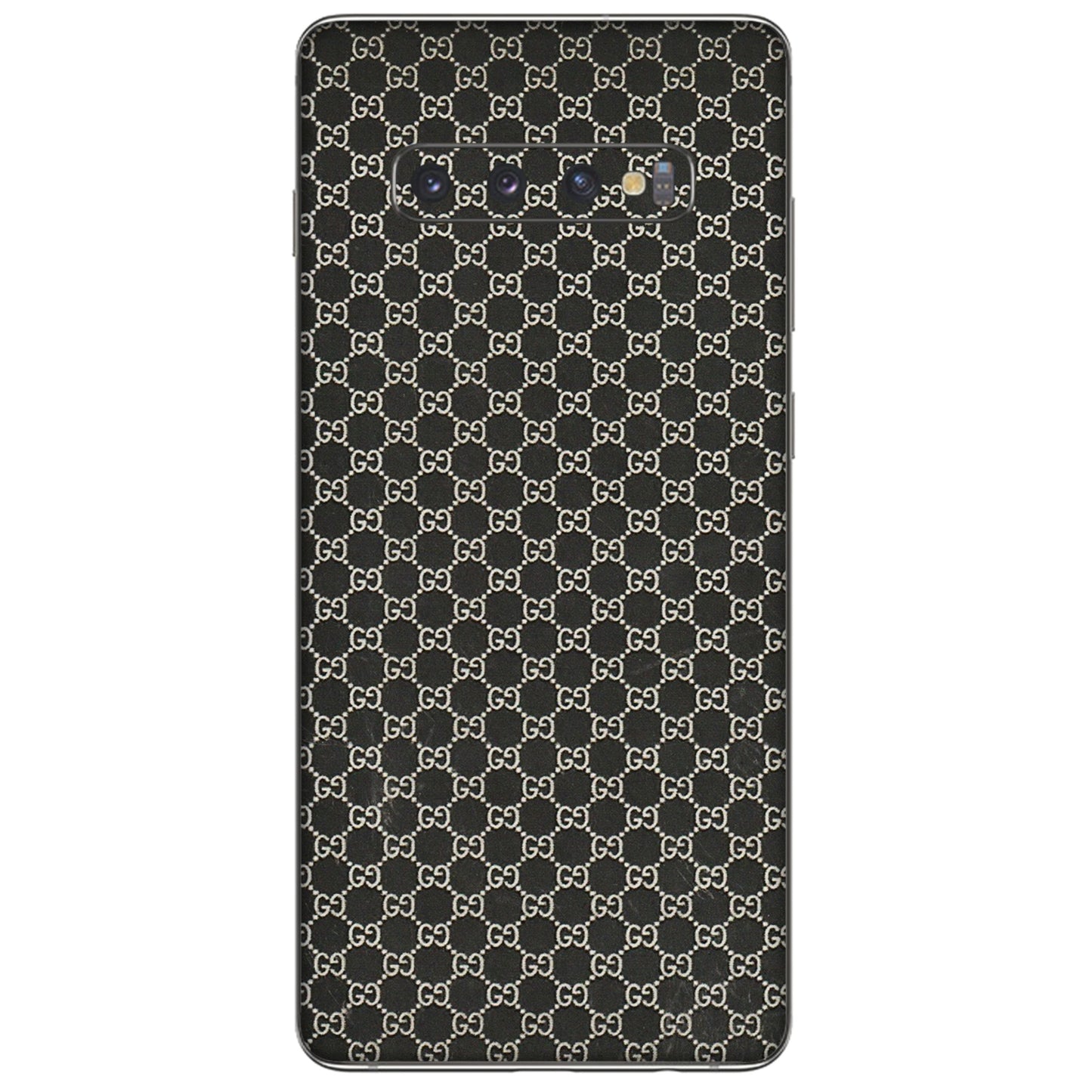 Samsung A/S Series Phone Skins (All Models) - Black G Print - 3D Embossed Finish (L-109) Samsung Galaxy S10 Plus