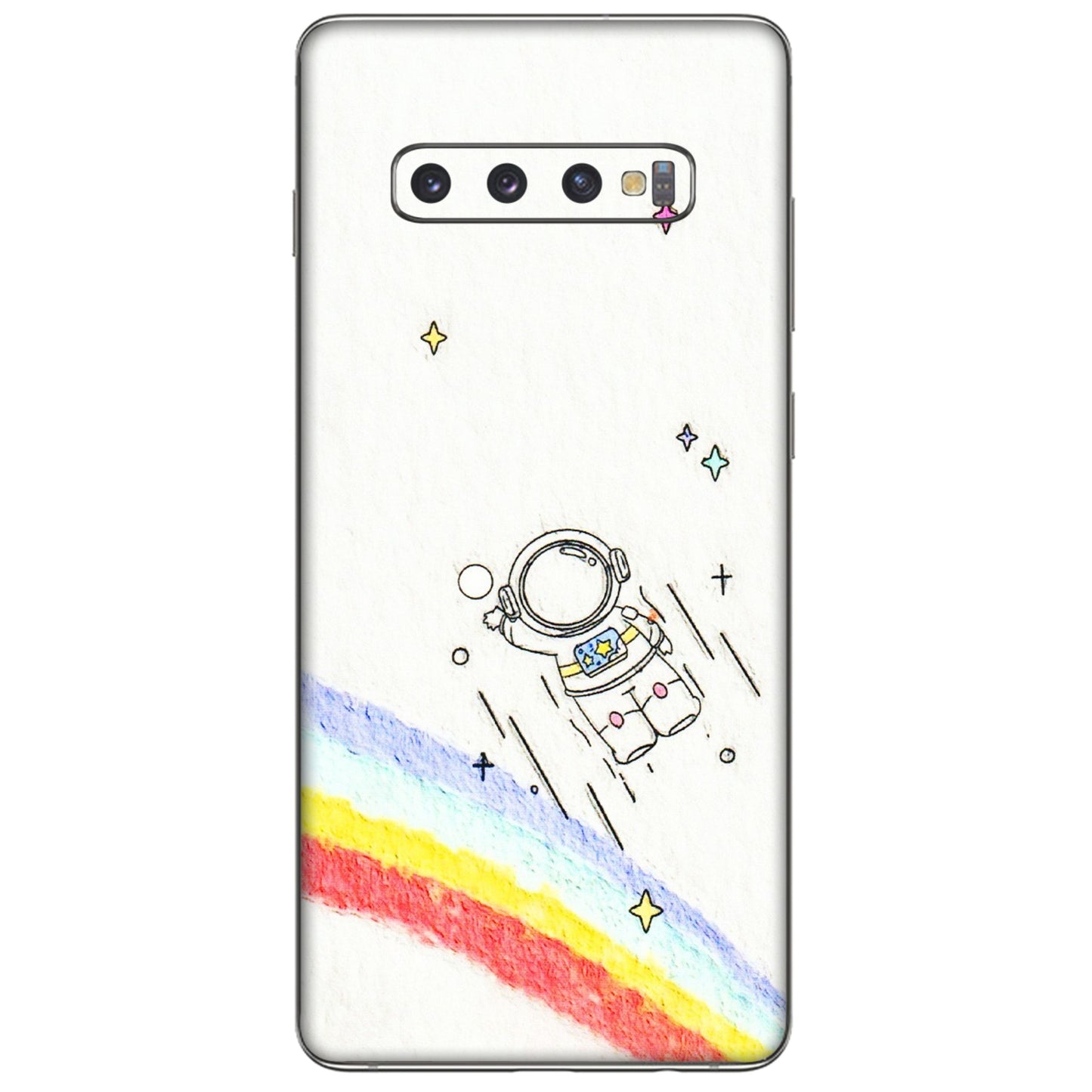 Samsung A/S Series Phone Skins (All Models) - Milkyway Astronaut - 3D Embossed Finish (L-110) Samsung Galaxy S10 Plus