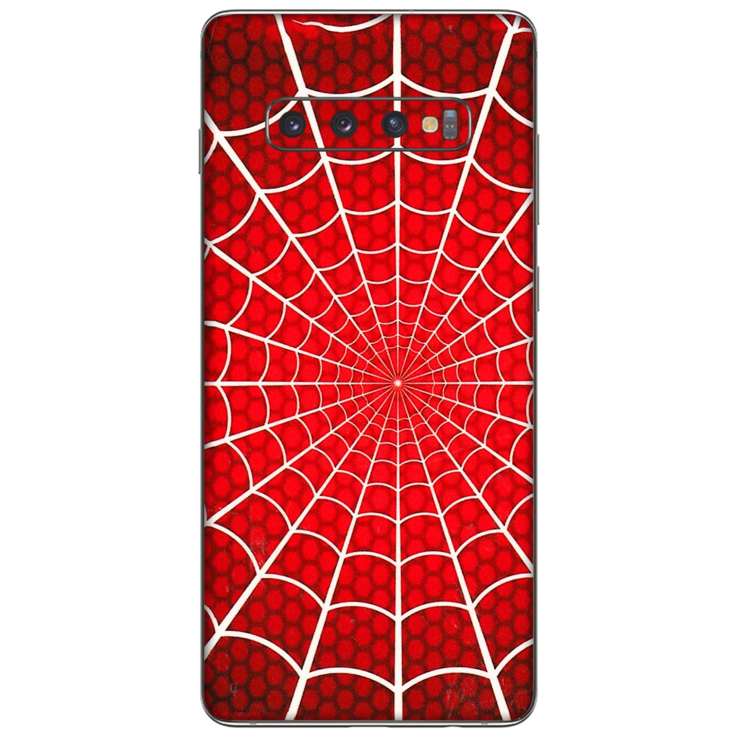 Samsung A/S Series Phone Skins (All Models) - Classic Spidey Web - 3D Embossed Finish (L-115) Samsung Galaxy S10 Plus