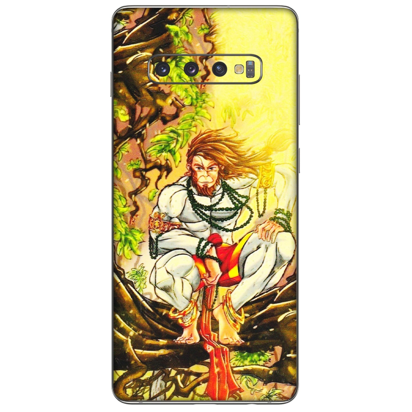 Samsung A/S Series Phone Skins (All Models) - Lord Hanuman - 3D Embossed Finish (L-152) Samsung Galaxy S10 Plus