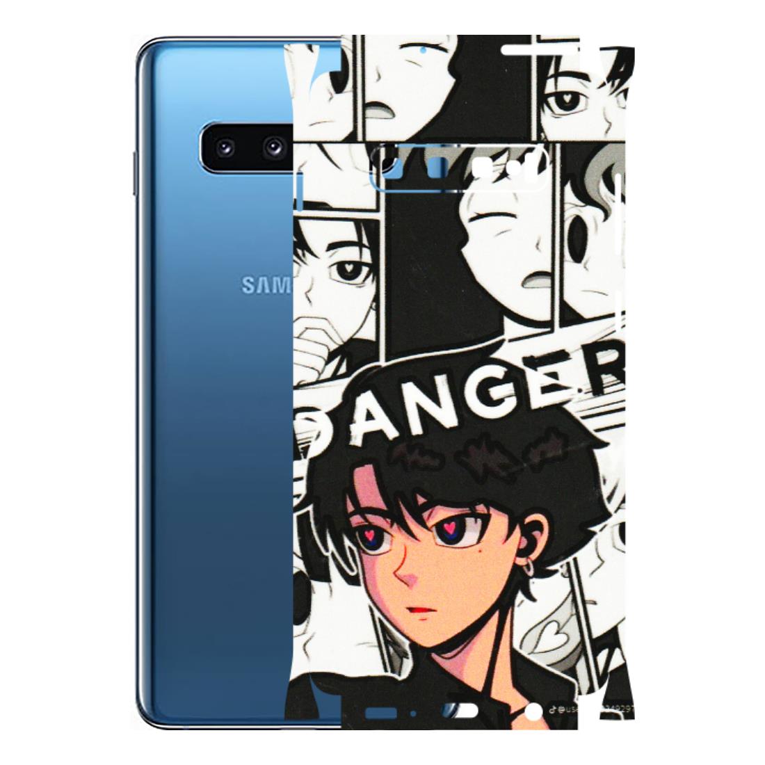 Samsung A/S Series Phone Skins (All Models) - Danger Anime - 3D Embossed Finish (L-155) Samsung Galaxy S10 Plus