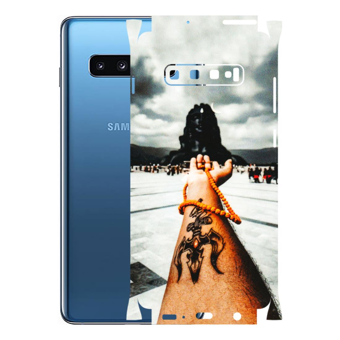 Samsung A/S Series Phone Skins (All Models) - Jai Adiyogi Mahakaal - 3D Embossed Finish (L-164) Samsung Galaxy S10 Plus