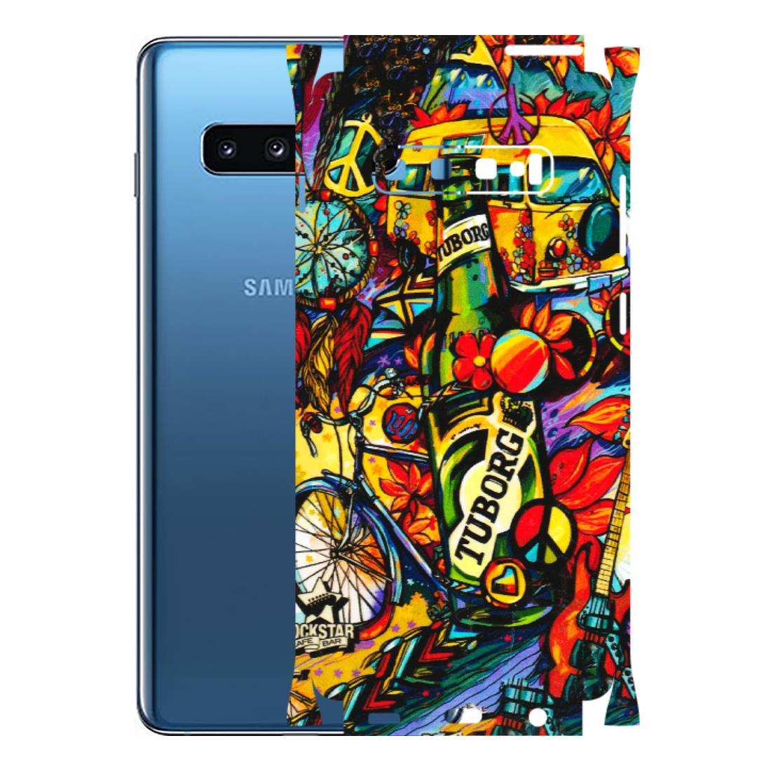 Samsung A/S Series Phone Skins (All Models) - Cool Beer Bottle - 3D Embossed Finish (L-193) Samsung Galaxy S10 Plus