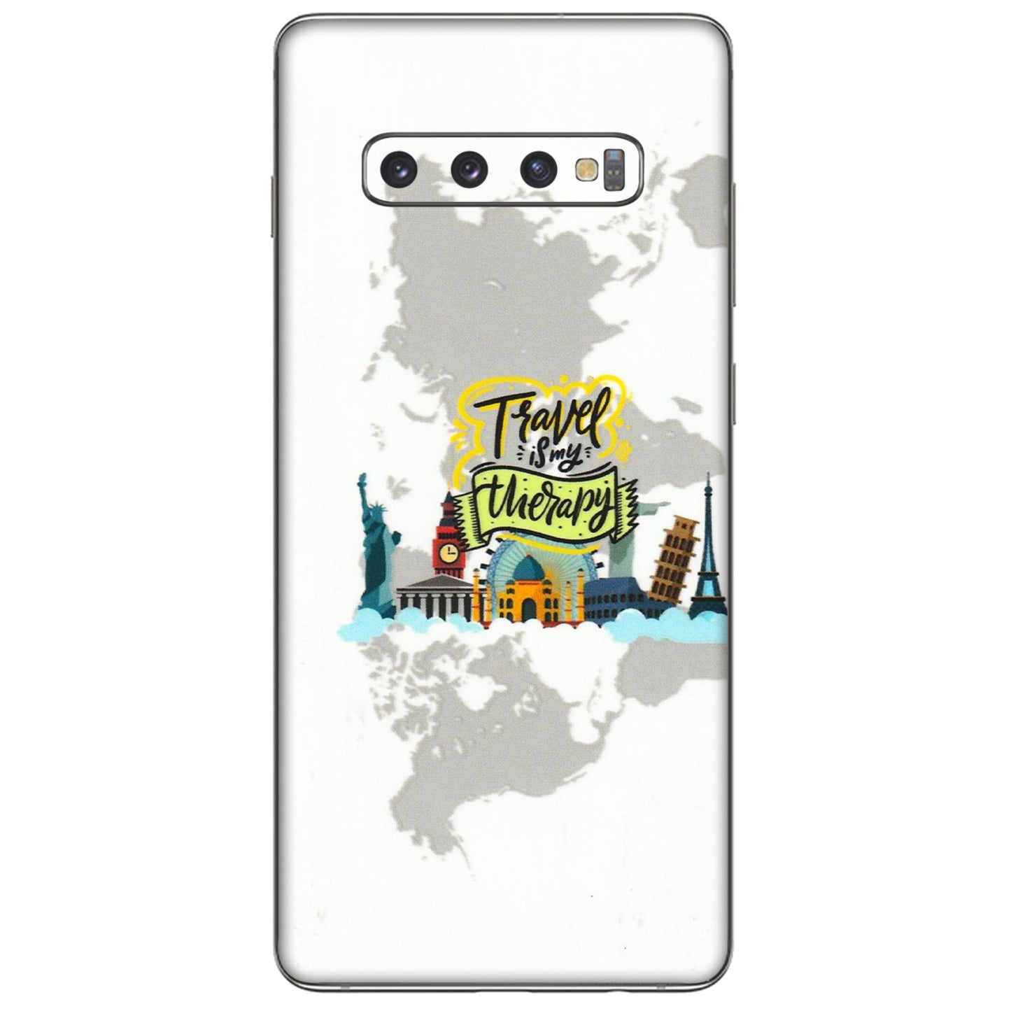 Samsung A/S Series Phone Skins (All Models) - Travel Therapy - 3D Embossed Finish (L-199) Samsung Galaxy S10 Plus