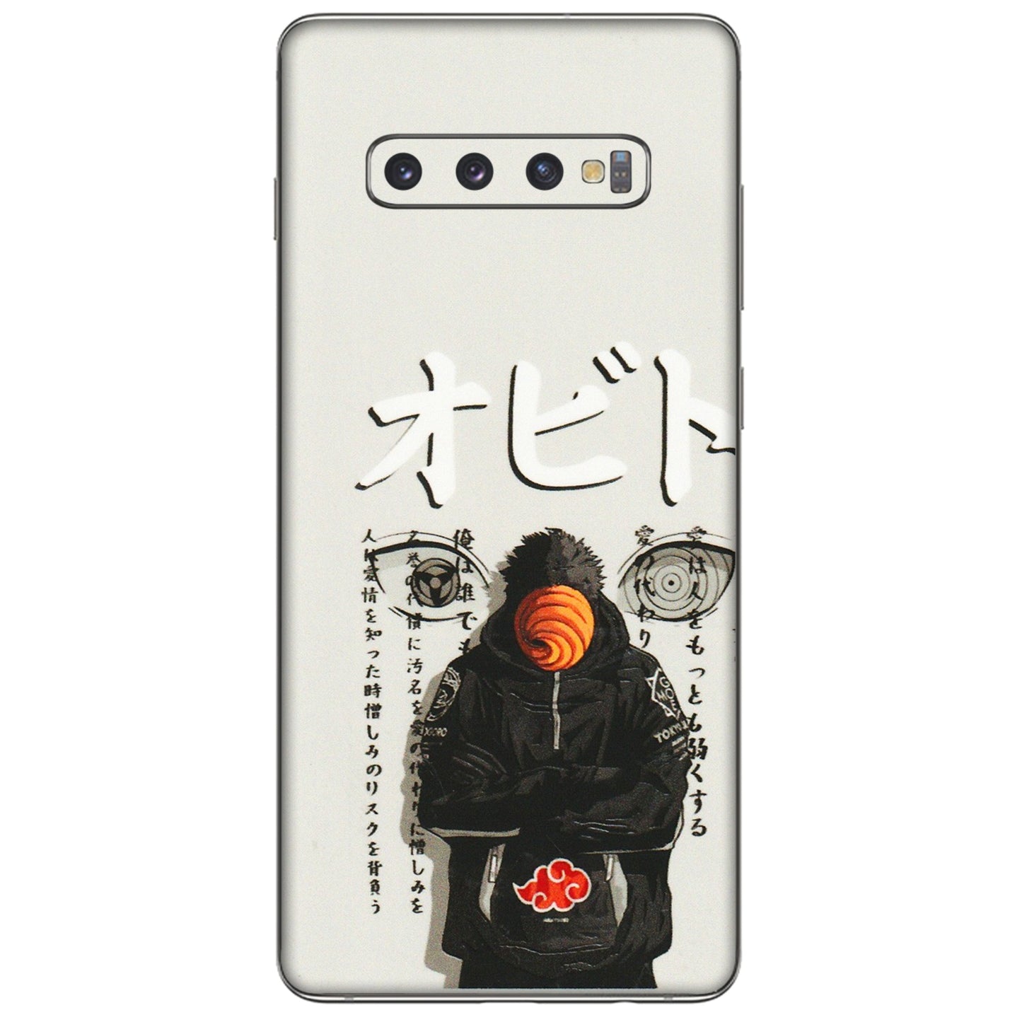 Samsung A/S Series Phone Skins (All Models) - Obito Anime Eye - 3D Embossed Finish (L-19) Samsung Galaxy S10 Plus