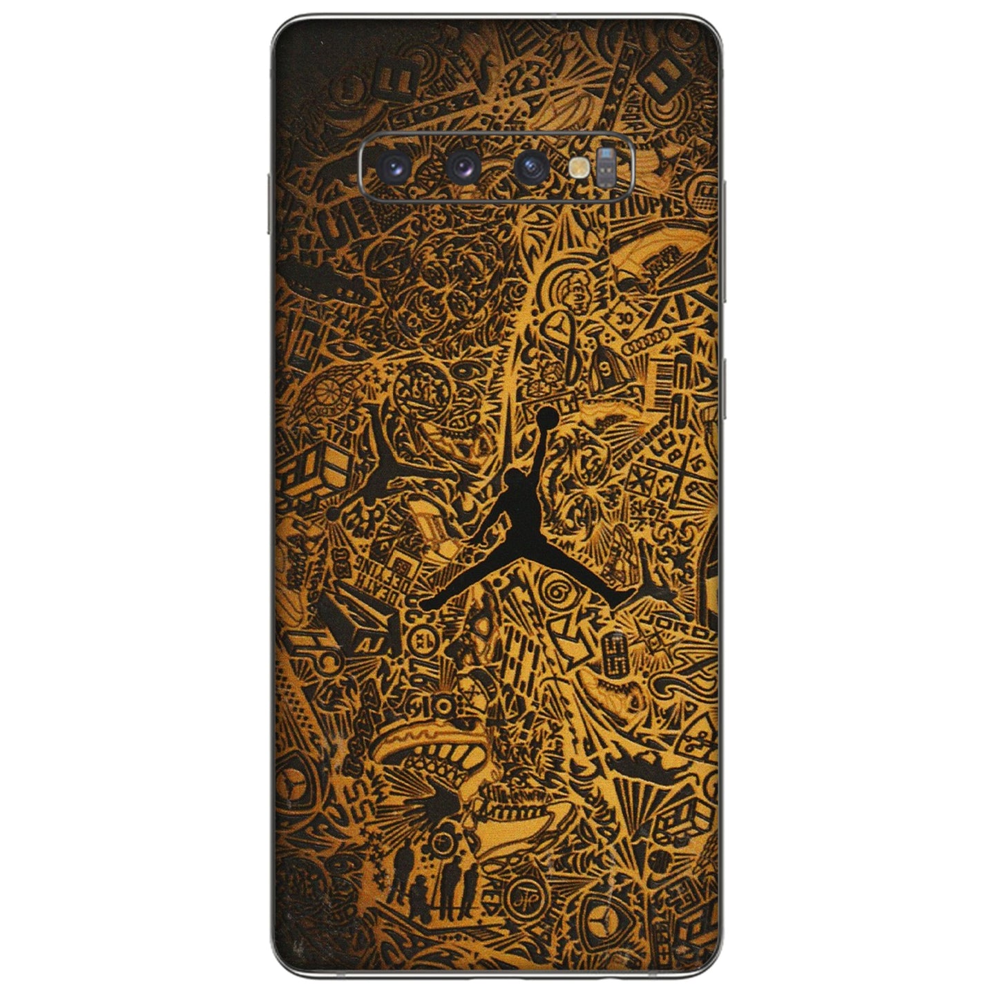 Samsung A/S Series Phone Skins (All Models) - Premium Gold Basketball Player - 3D Embossed Finish (L-236) Samsung Galaxy S10 Plus
